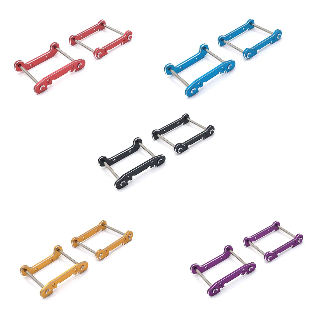 Metal Front and Rear Arm Mounts with Pin for Wltoys 144001 144002 144010 124017 124018 124019 RC Car Upgrade Parts,1