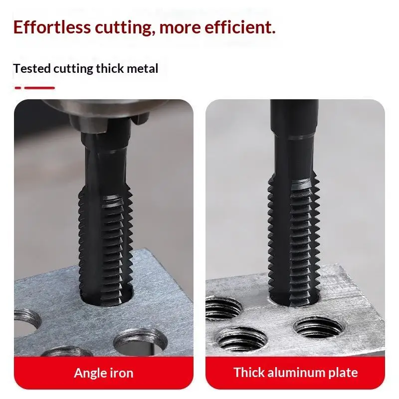 High Speed Steel 6542 Hex Shank Straight Flute Tap Set For Stainless Steel & Cast Iron M3 M4 M5 M6 M8 M10 M12