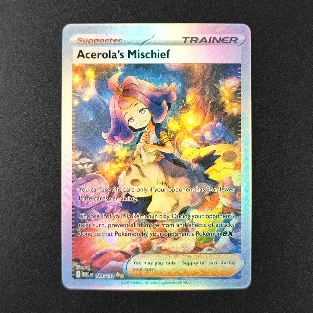 لتقوم بها بنفسك PTCG الإنجليزية الذهب ميجا Gardevoir Lucario Venusaur Latias Absol ex Lillie ME01 Mega Evolution Collection لعبة بطاقة فلاش