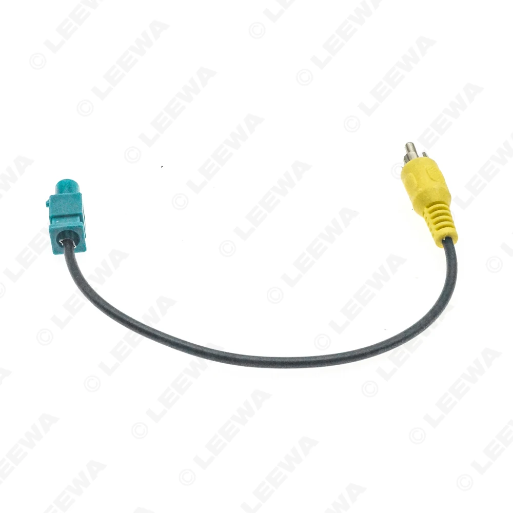 LEEWA Male Fakra To RCA Camera Retention Cable For Mercedes/Land Rover/Porsche/Ford Installation #CA7615