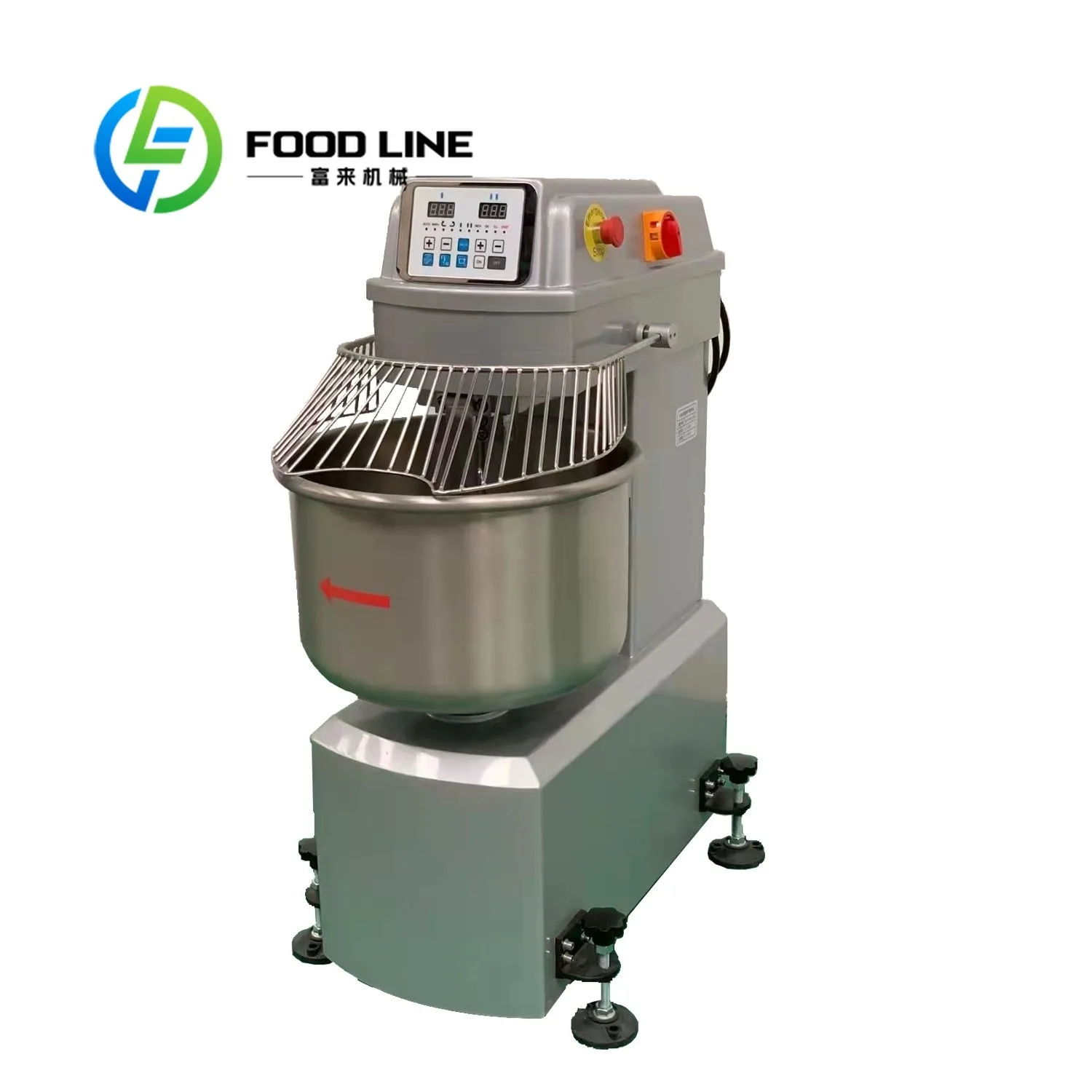 Large Scale Dough Kneading Machine Enhanced Bearing Design Heavy Load Working For Industrial Baking Production Line