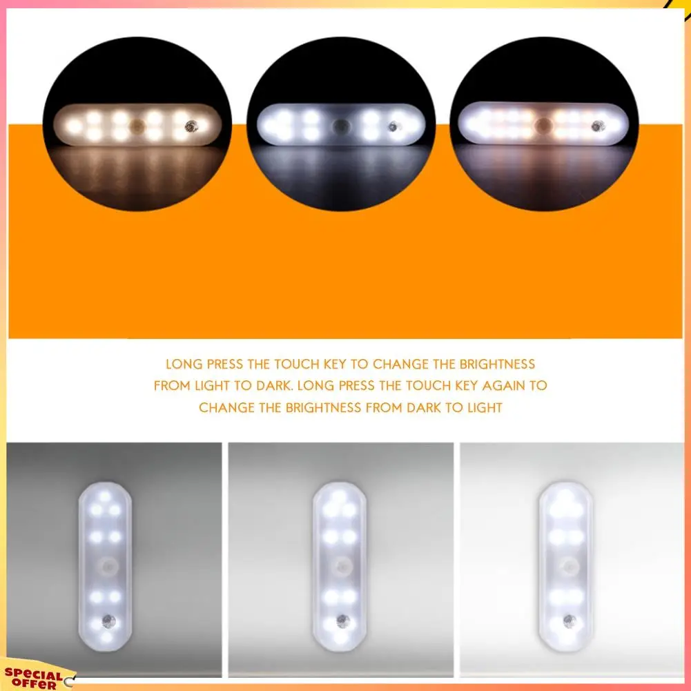 ABFI Tischlampe zum Aufhängen, magnetisch, LED-Schreibtischlampe, wiederaufladbar, Schlafzimmer, Nachtlampe, Schranklicht, Nachtlicht, Schranklicht