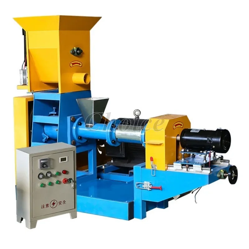Pet Food Making Machine 40-50KG/H Floating Fish Feed Extruder for Cat Dog Pellet Processing Equipment for Plant