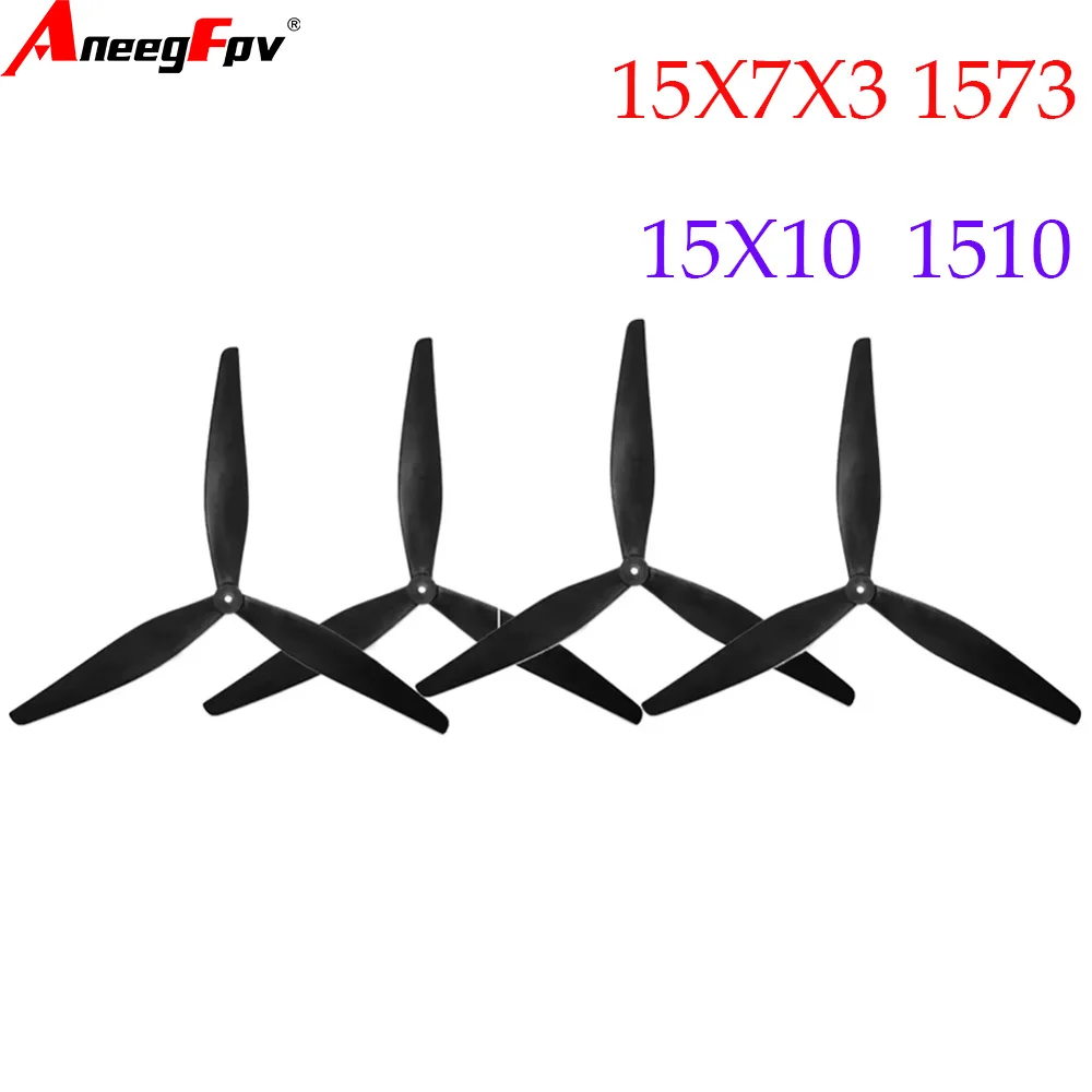 

2pair HQProp 15X7X3 1570 3-bladed 15X10 2-bladed propeller CW CCW Black-Glass Fiber Reinforced Nylon Propeller for Rc FPV Drone