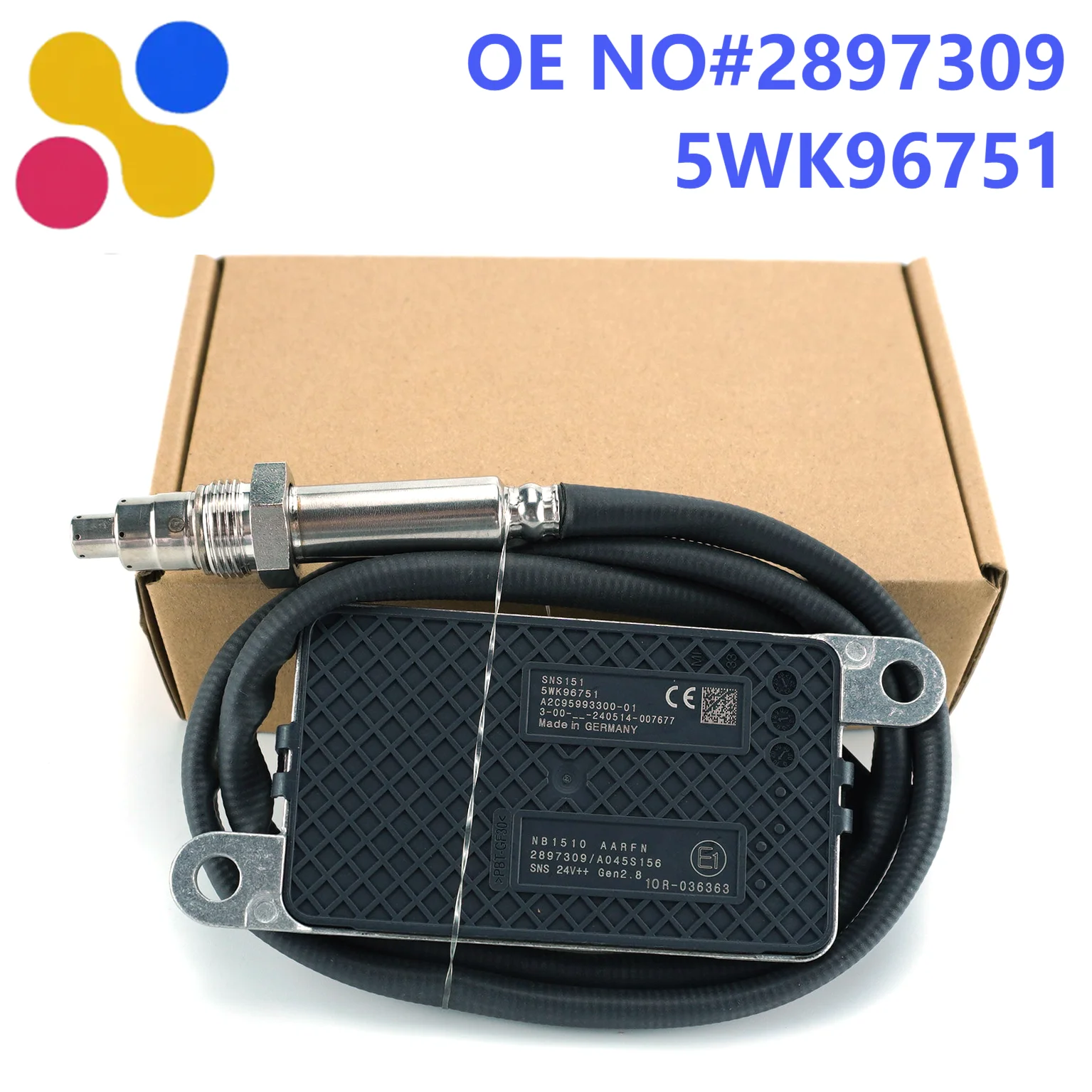 

5WK96751 2897309 Genuine New Wholesale Nitrogen Oxygen Sensor 5WK9 6751 High Quality NOx Sensor for Cummins Truck Part 24V