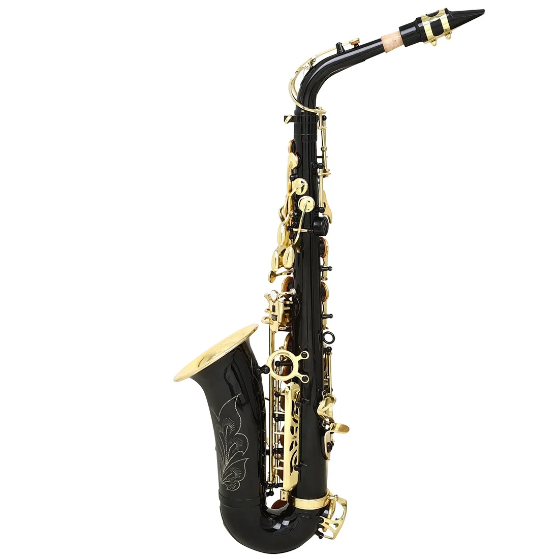 SLADE ألتو ساكسفون EB الذهب الأسود مفتاح التحكم أداة عزف موسيقى النحاس للعب ممارسة أداة الساكس مع أجزاء الملحقات