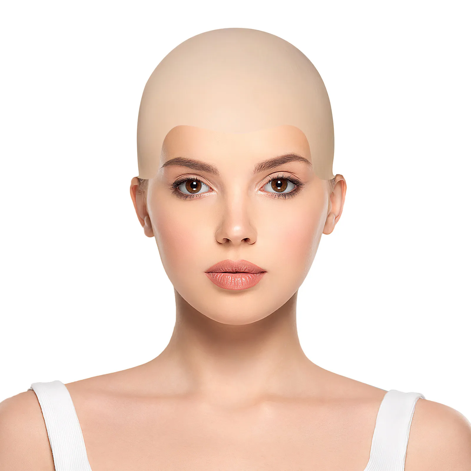 Latex Bald Size Fits Most Realistic Bald Cap Costume Accessory Party Halloween Costume Accessory Hair Caps