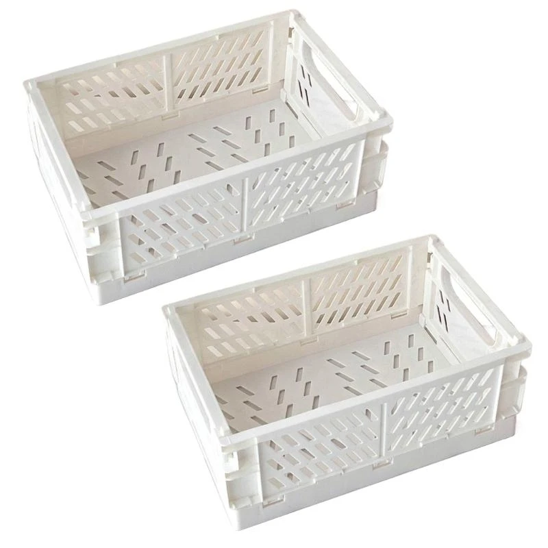 Desktop Organizers Mini Fodable Storage Baskets Small Collapsible Storage Basket