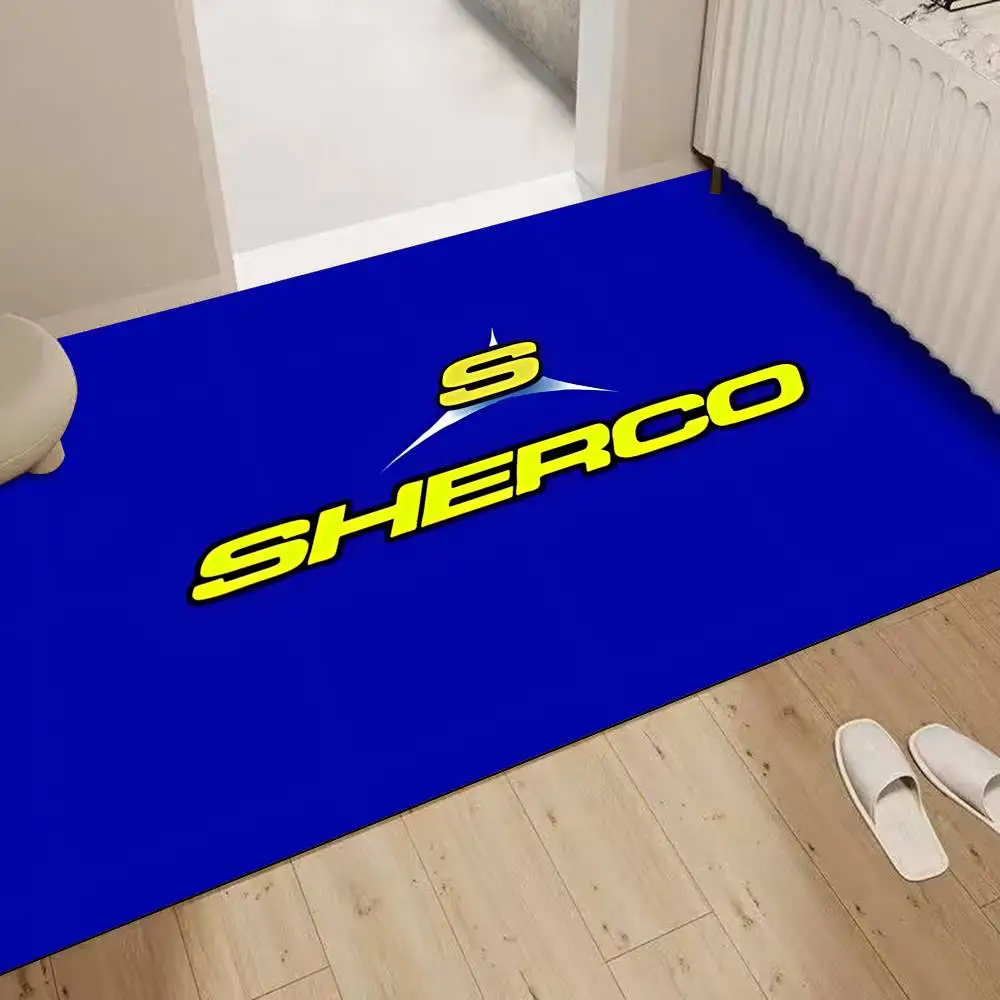 S-Sherco LOGO Floor Mat Retro Multiple Choice Living Room Kitchen Rug Non-Slip Modern Home Decor