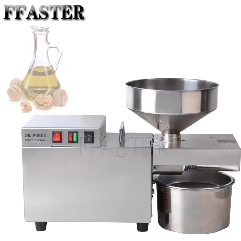 Automatic Oil Extractor Intelligent Temperature Controlled Stainless Steel Oil Press Machine For Cold/Hot Squeeze Heating