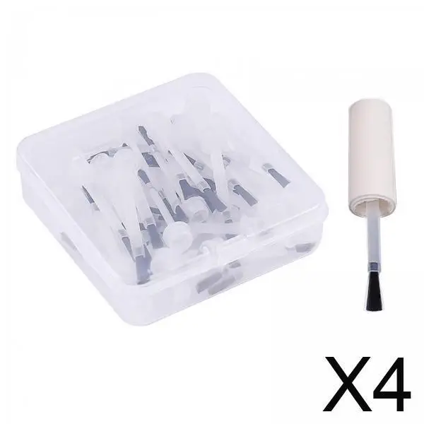 

Plastic Nail Polish Brush Set for Gel Nail Tools Dipping Powder Liquid Replacement Brushes Easy Use Manicure Tools