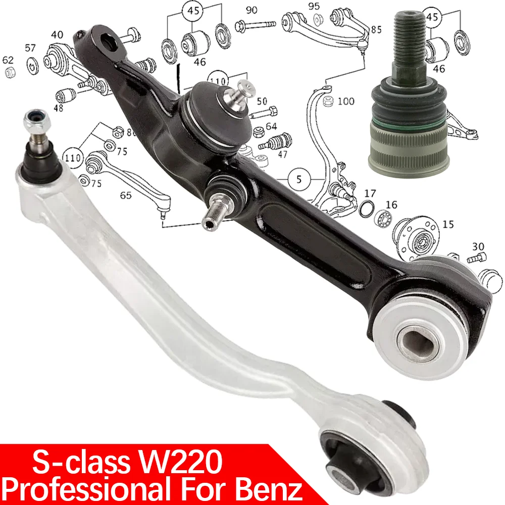 

S-Class 1999-2005 W220 S320 CDI S400 S280 S350 S430 S55 AMG S500 S63 S65 Front tension Traverse control arm For Mercedes Benz