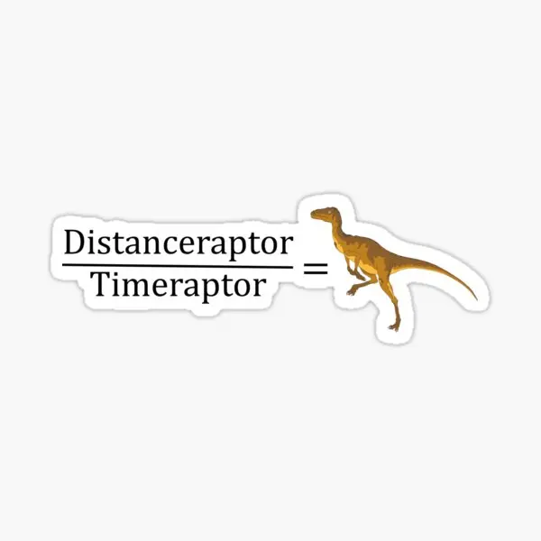 Velociraptor Math Funny Dinosaur Veloc  5PCS Stickers for Cartoon Funny Anime Bumper Home Decorations Art Room Decor  Laptop