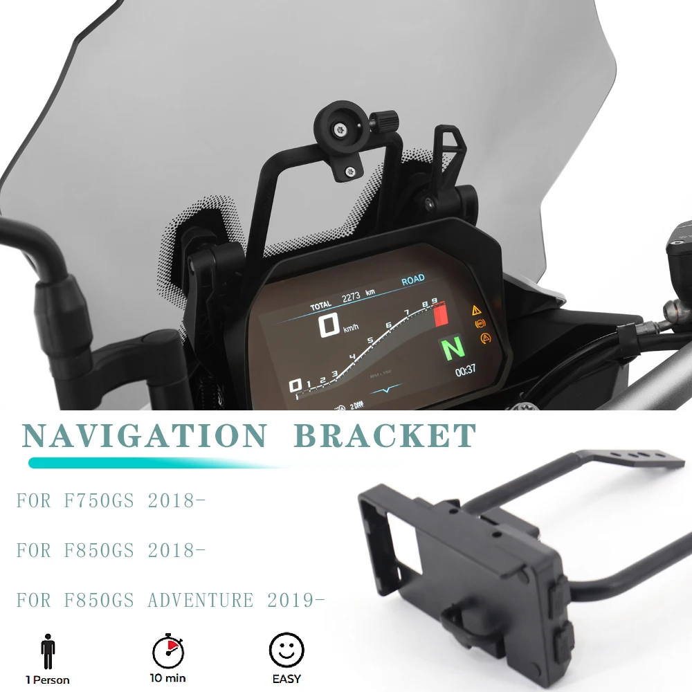 

Motorcycle windshield Stand Holder Phone Mobile Phone GPS Navigation Plate Bracket For BMW F850GS Adventure F 850 GS F750GS