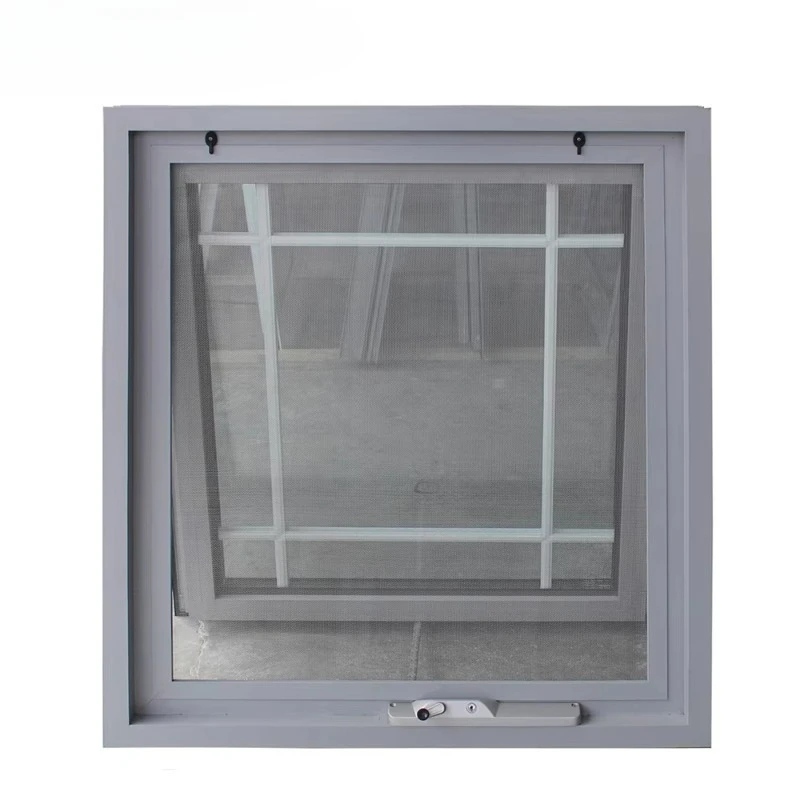 Small bathroom windows Modern design Grill design Awning Aluminum vertical bathroom Window outward