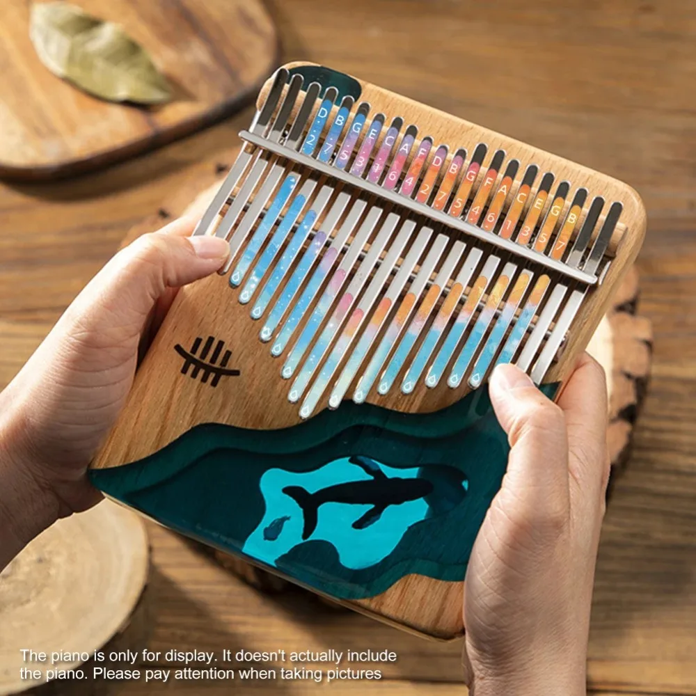 메모리 강화 Kalimba 스케일 스티커 실용적인 다채로운 DIY 스티커 유용한 17 키 엄지 피아노 톤 스티커 초보자
