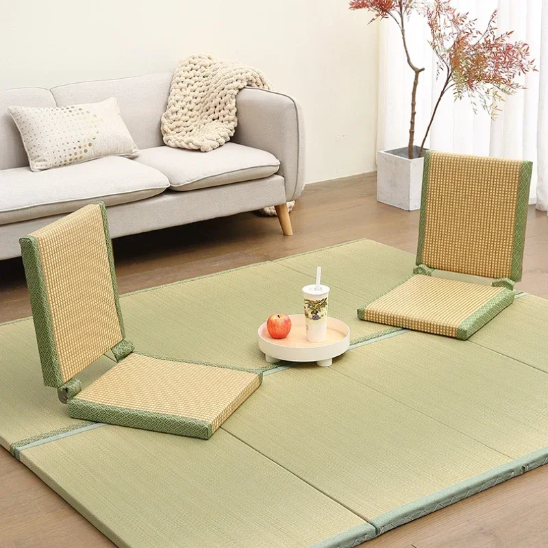 

Japanese Style Room Tatami Seats No Legs with Backrest Chairs Foldable Floor Chair Small Single Sofa Chair Living Room Furniture