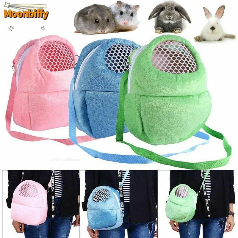 Small Pet Carrier Rabbit Cage Hamster Chinchilla Travel Warm Bags Cages Guinea Pig Carry Pouch Bag Breathable Guinea Pig Cage