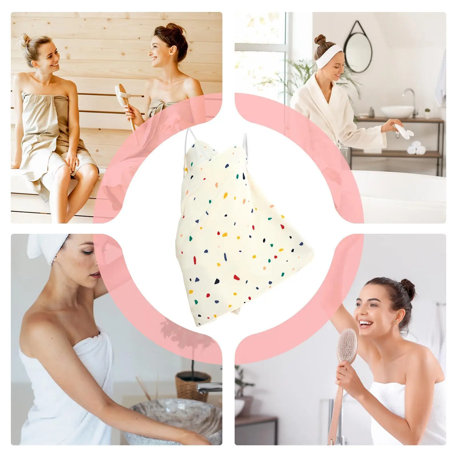 

Bath Wrap Towels For Women Shower Wrap With Straps For Home Suspender Bathing Robe For Mothers Wives Spa Daily Beach Travel