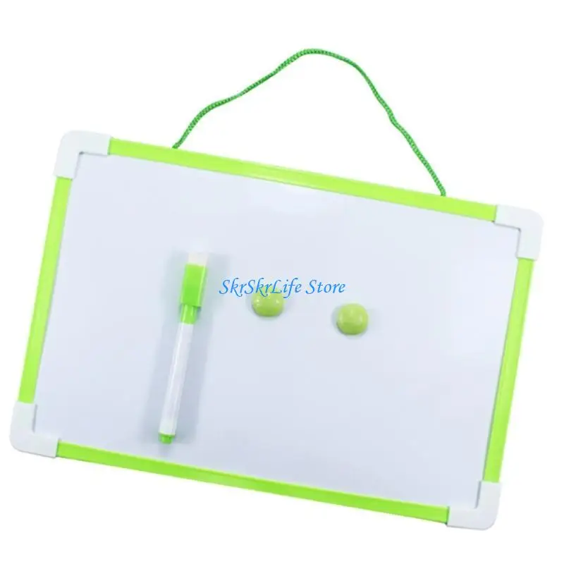 

E65E Double-Sided Whiteboard with Marker and Magnets, Toddler Drawing Board