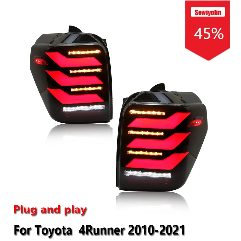 

Sewiyolin автомобильные светодиодные задние фонари в сборе для Toyota 4Runner 2010-2021 авто противотуманные DRL тормозные указатели поворота Plug and Play