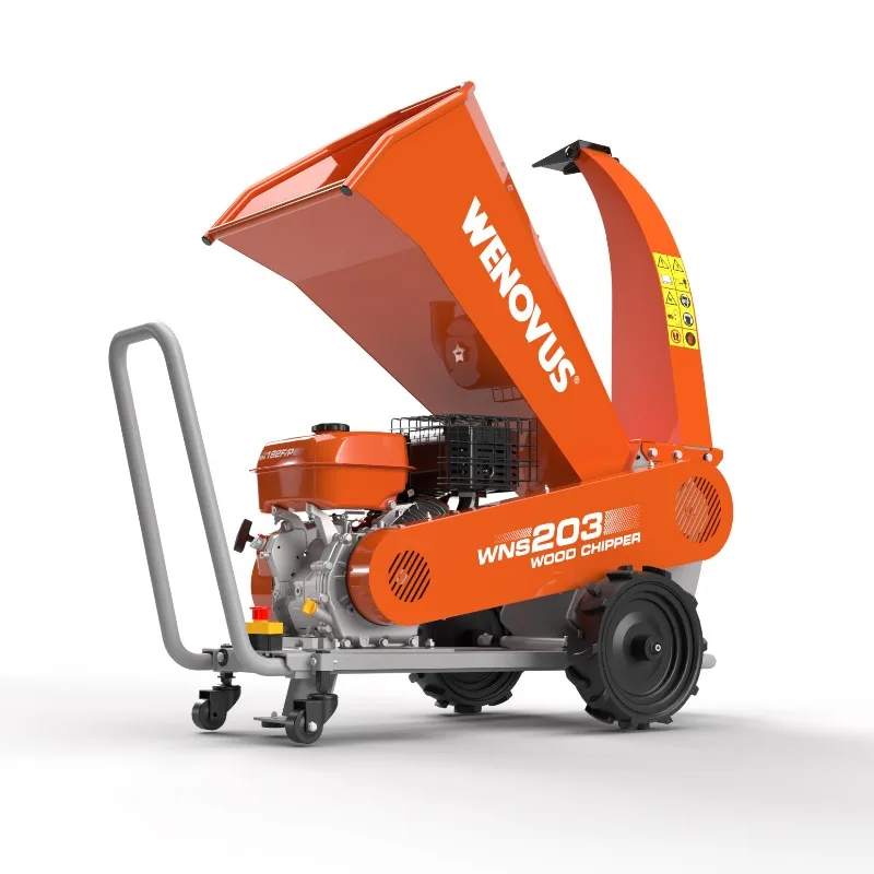 

【Best-Selling】Wenovus WNS203 Professional Branch Crusher Shredder Drum Crusher Vegetable Wood Chipper