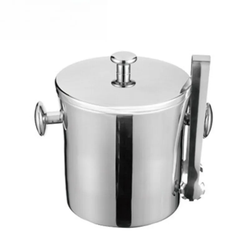 

Stainless steel binaural room ice bucket, mirror light [EAST Oriental kitchenware]