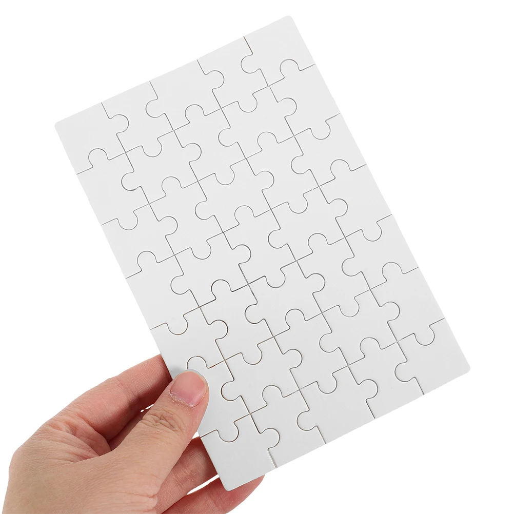 

8pcs Diy Blank Wooden Jigsaw Puzzles Thermal Transfer Puzzle Pieces Sublimation Craft Game For Custom Photos Pets Vacation