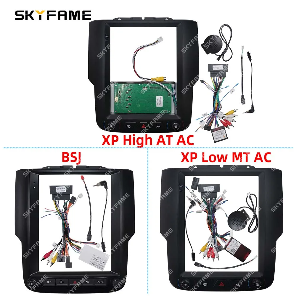 SKYFAME 9.7 inch Car Frame Fascia Adapter Canbus Box Decoder Tesla Android Radio Dash Fitting Panel Kit For Dodge RAM 1500 2500