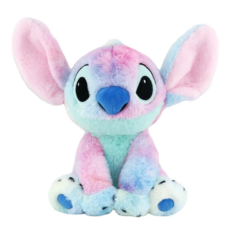 Disney Rainbow Lilo Stitch Plush Toys Doll Mickey Mouse Kawaii Anime Creative Cartoon Stuffed Plush Room Ornament Children Gifts