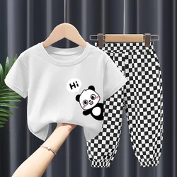 Children's Clothing Sets Summer Baby Boys Girls Clothes Mother Kids Set Cotton 2pcs Short Sleeve Pants Kids Clothes Suit 2-10y