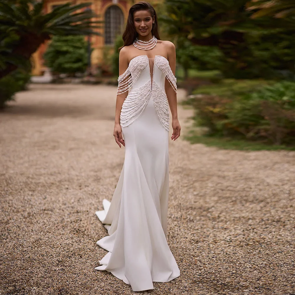 Customized Exquisite Lace WeddingDress High Neck Long Sleeve Sweep Train Ball Gown Bride Robe De Mariee Customized Vestidos