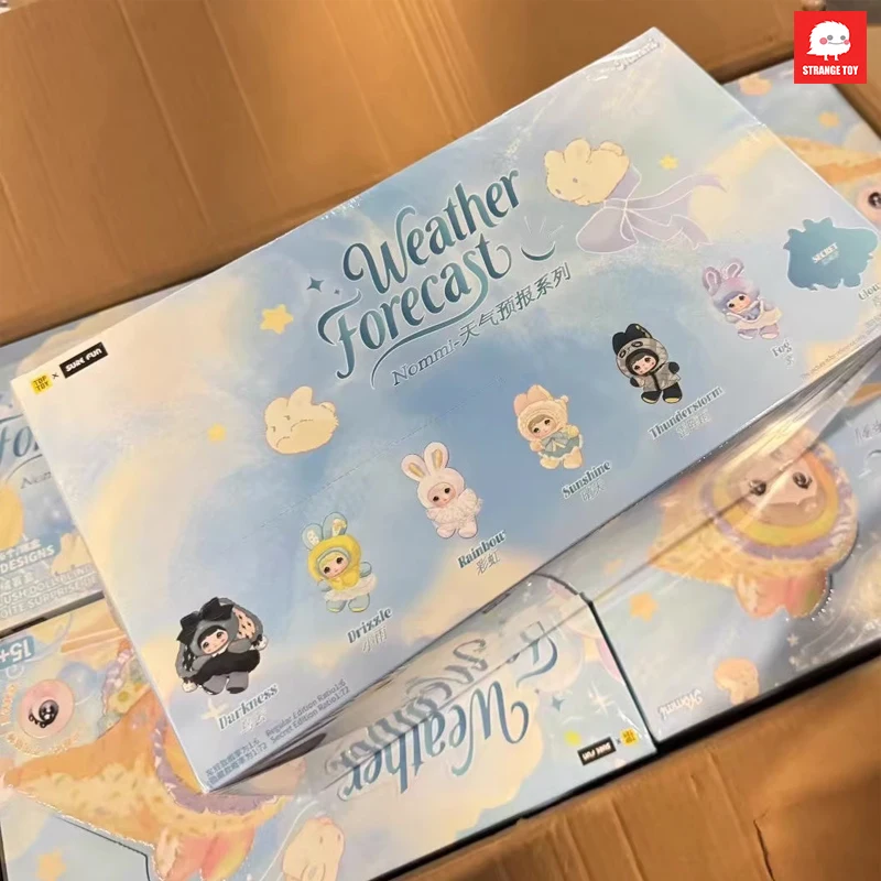 

Nommi Weather Forecast Plush Blind Box Keychain - Cute Cloud Rain Sun Bag Charm Soft Vinyl Mystery Toy for Girls Halloween