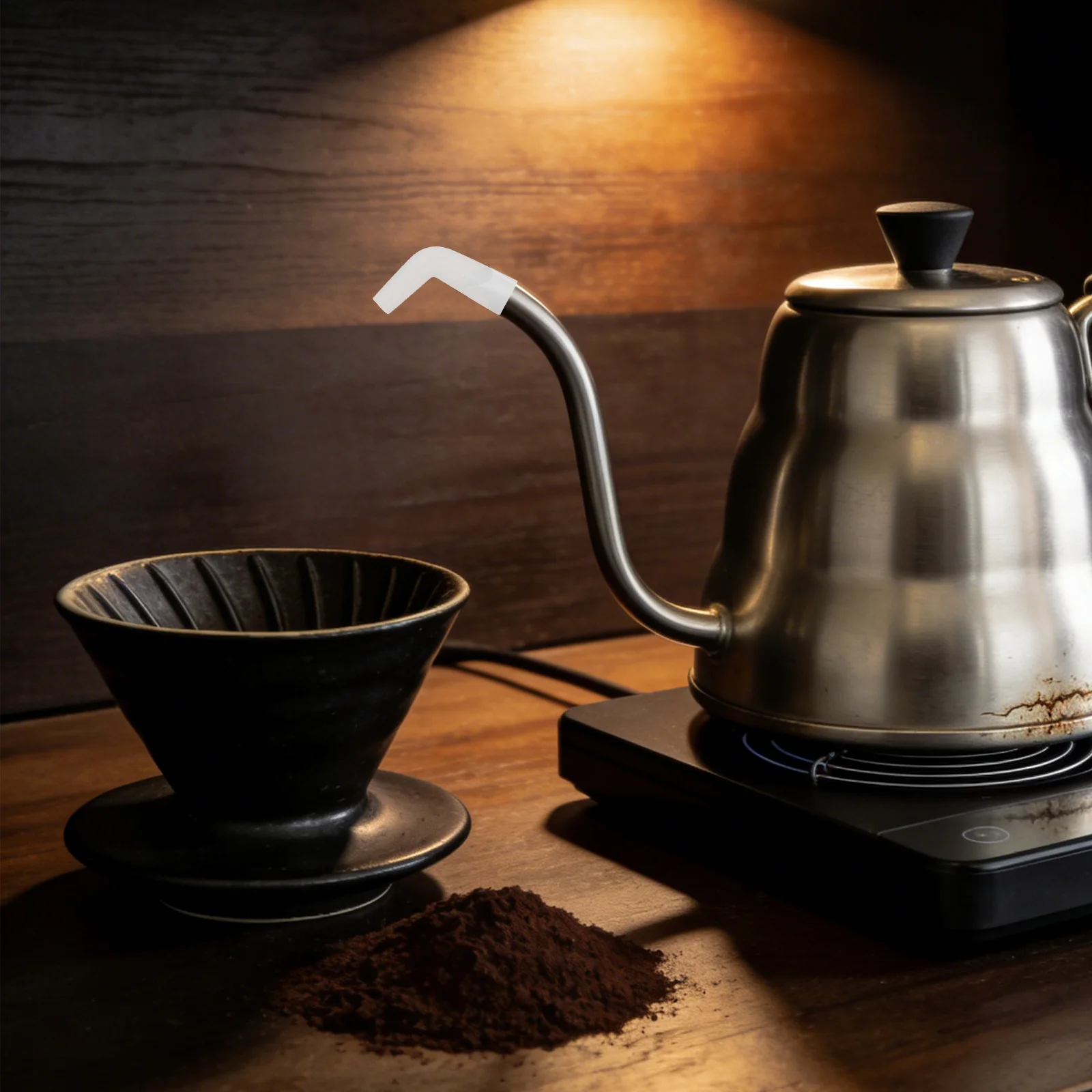 

1 Set Coffee Pot Spout Cover Straight Angled Silicone Pour Spout Covers Drip Proof Leak Proof Silicone Teapot Kettle Water
