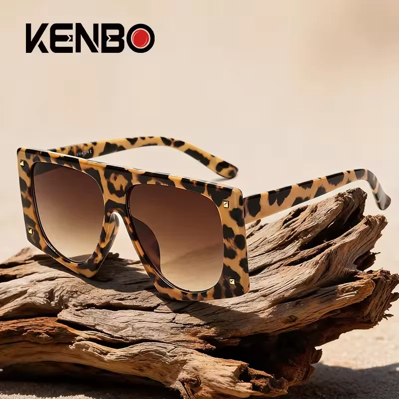 Okulary przeciwsłoneczne Kenbo Punk Leopard Damskie Seksowne Duże Okulary Przeciwsłoneczne Męskie Gradientowe…