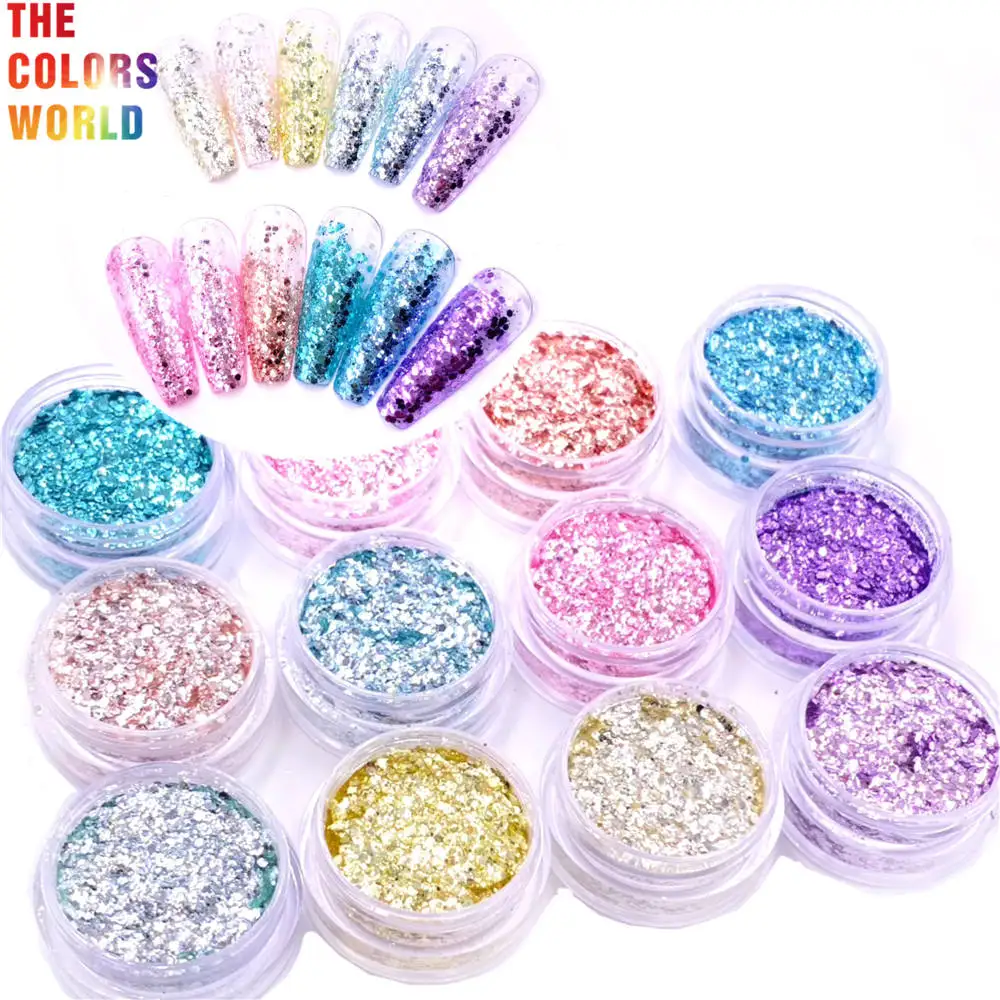 TCT-776 Cosmetics Chunky Eye Glitter Nail Hair Body Face Sticker Gel Art Loose Sequins Diamond Rhinestones Makeup Party Festival