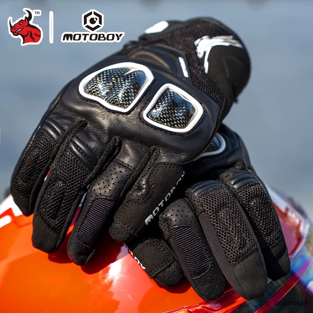 

Men's Motorcycle Gloves Summer Breathable Motorbike Glove Full Finger Racing Gloves Touch Screen Motocross Bicycle Riding Gloves