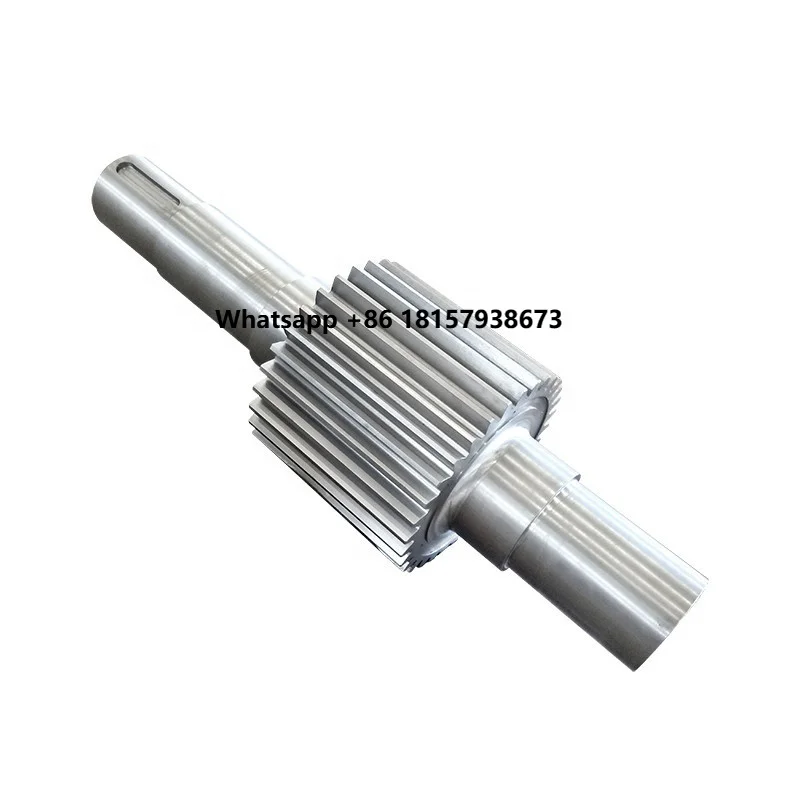 

Ball Mill Long Driver AISI 4140 Metal Carbon Forging Machining Steel Transmission Large Spline Gear Shaft