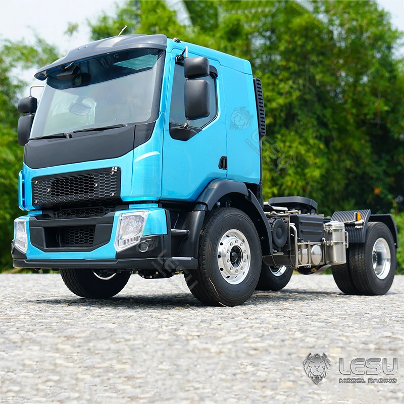 

LESU 1/14 RC Tractor Truck 4*4 for VM DIY Tamiyay Trailer Remote Control Model 2 Speed Transmission Motor Servo Light TH20526