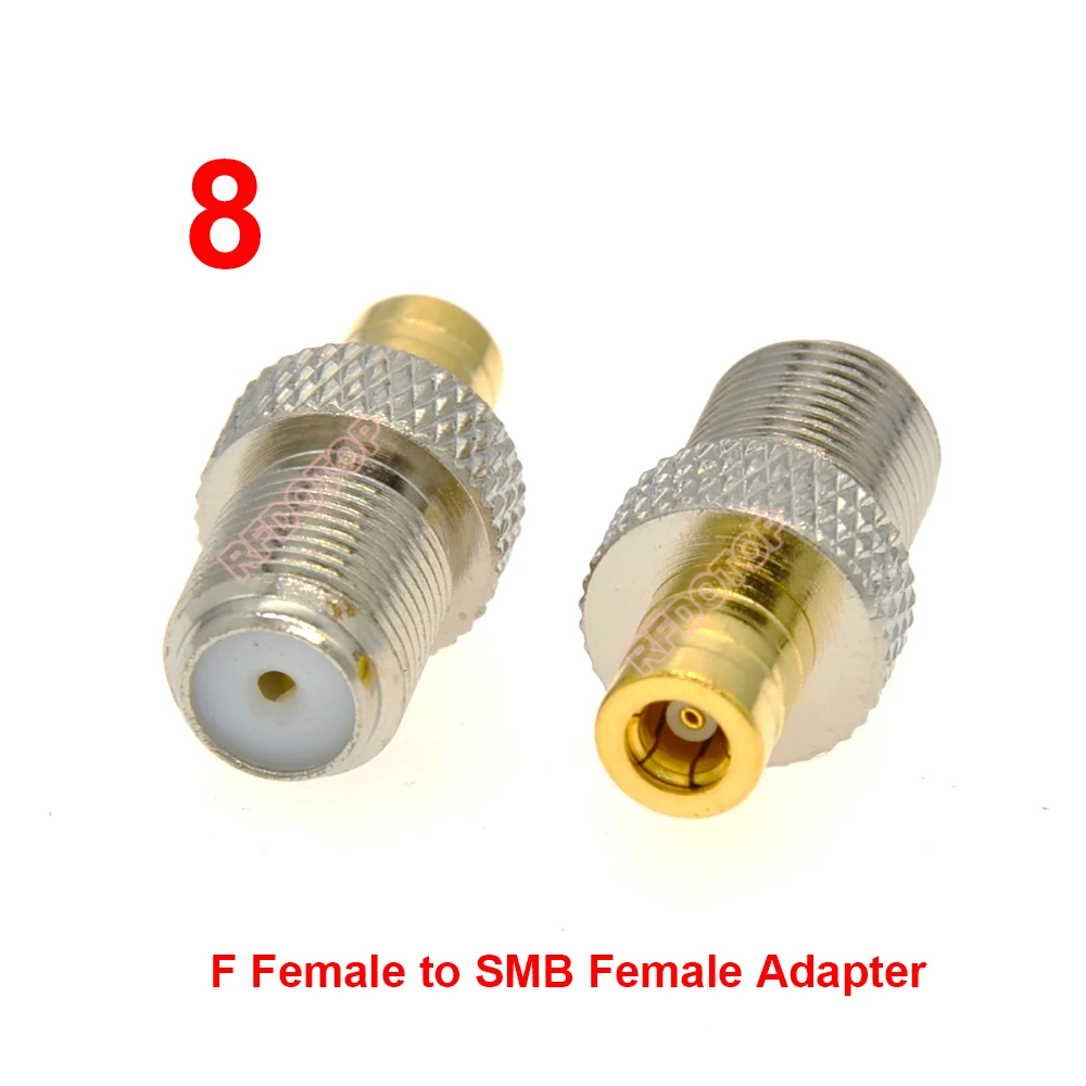 1PCS SMB to SMA/SMB/Q9 BNC/F/MCX Male/Female RF Connector Wifi Antenna Convertor SMB Male Female RF Coax Adapter Gold Plated