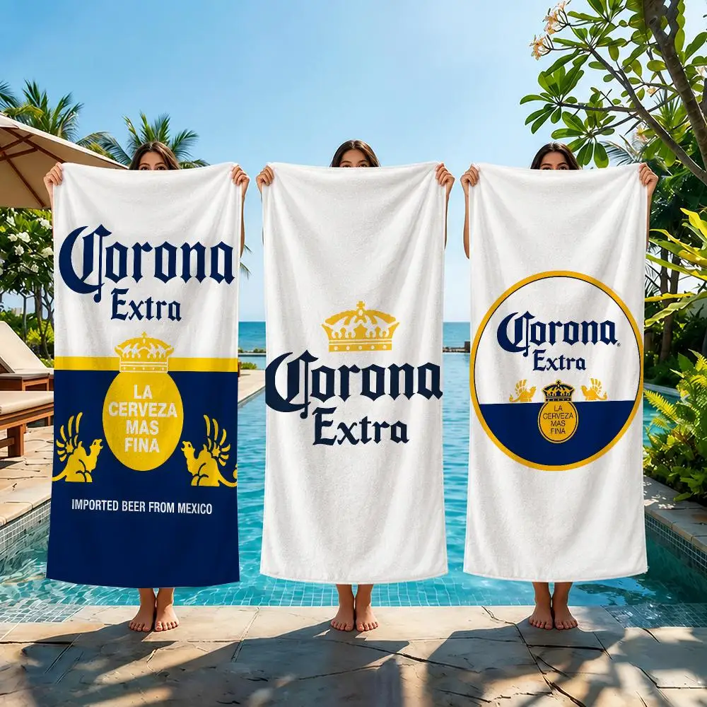 C-corona Towel Beach Towel Quick Dry Absorbent Bath Towel For Swimming Gym Camping Outdoor Sunbathing