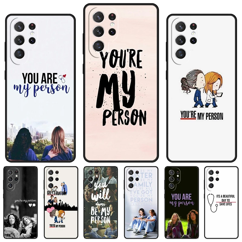 

Чехол для телефона Greys Anatomy You're My Person для Samsung Galaxy S24 S25 S23 S22 Ultra Note 10 20 Plus S20 S21 FE Cover