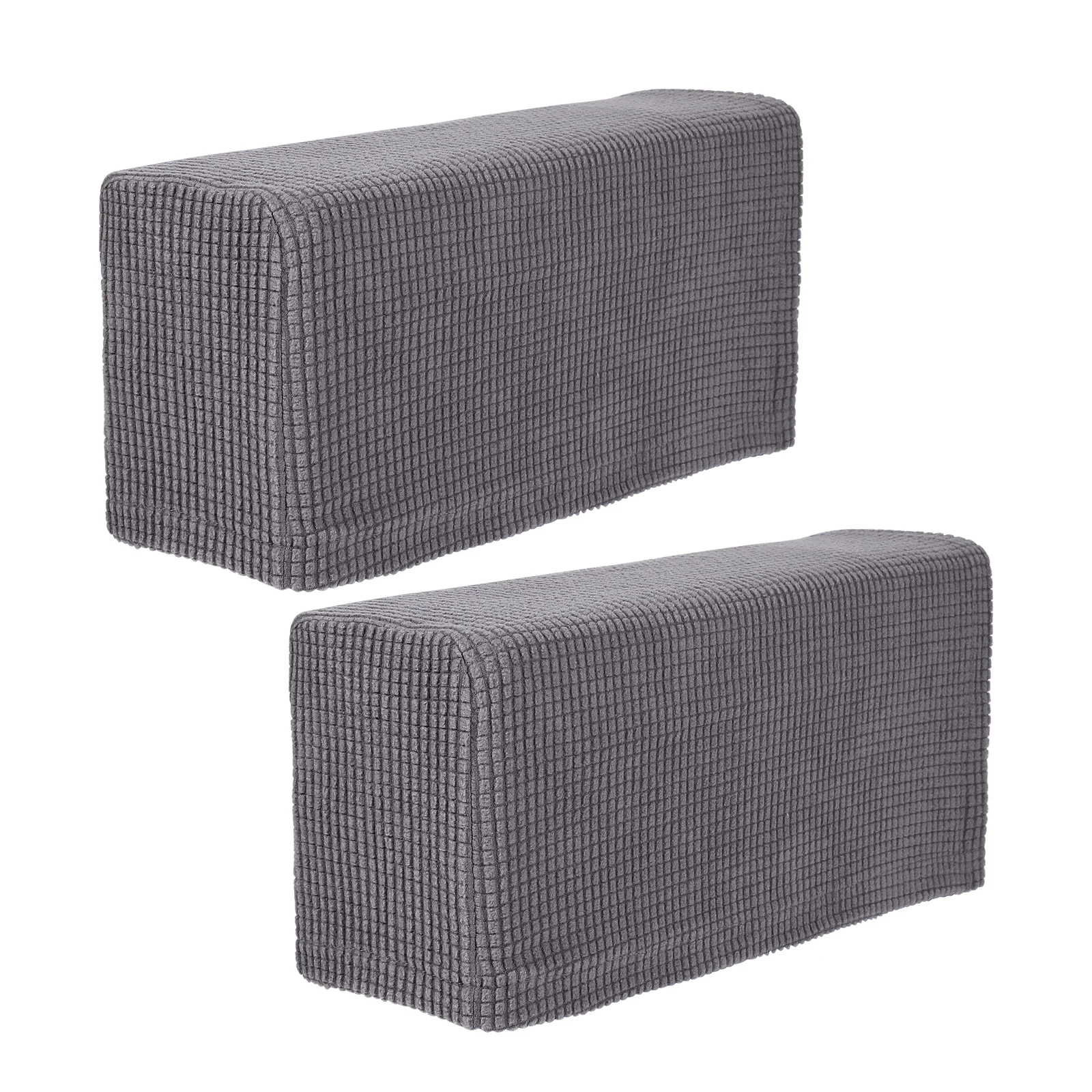 

2 Pcs Chaise Lounges Sofa Arm Covers for Couch Armrest Protectors Recliner Dark Grey