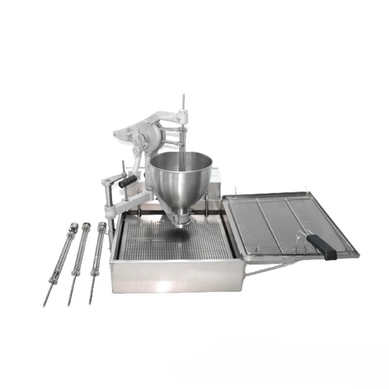 Electric commercial fully automatic donut machine, automatic feeding, fried potti donut machine, frying machine equipment