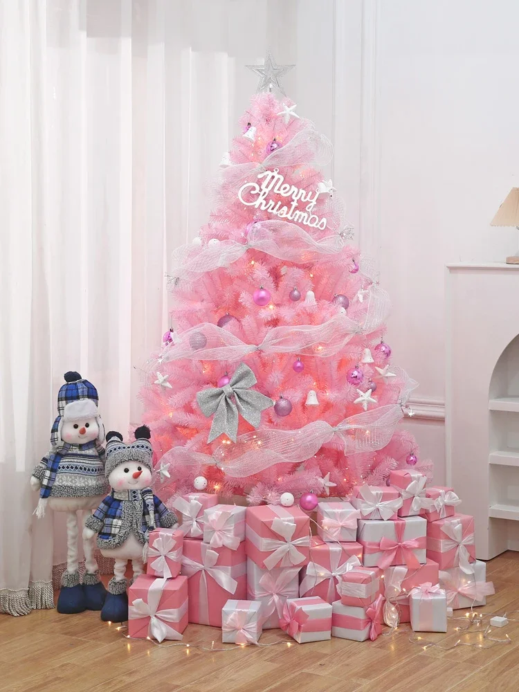 1.5/1.8m pink Christmas tree cherry blossom gradient decoration ins wind Tiktok net mangrove