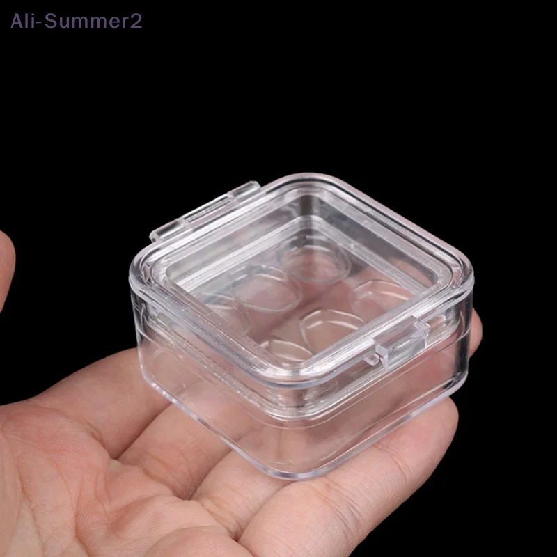 ✨{MX} 1/6/12/16/20 Grids Denture Protector Transparent Storage Box With Film False Teeth Container Dental Retainer Case
