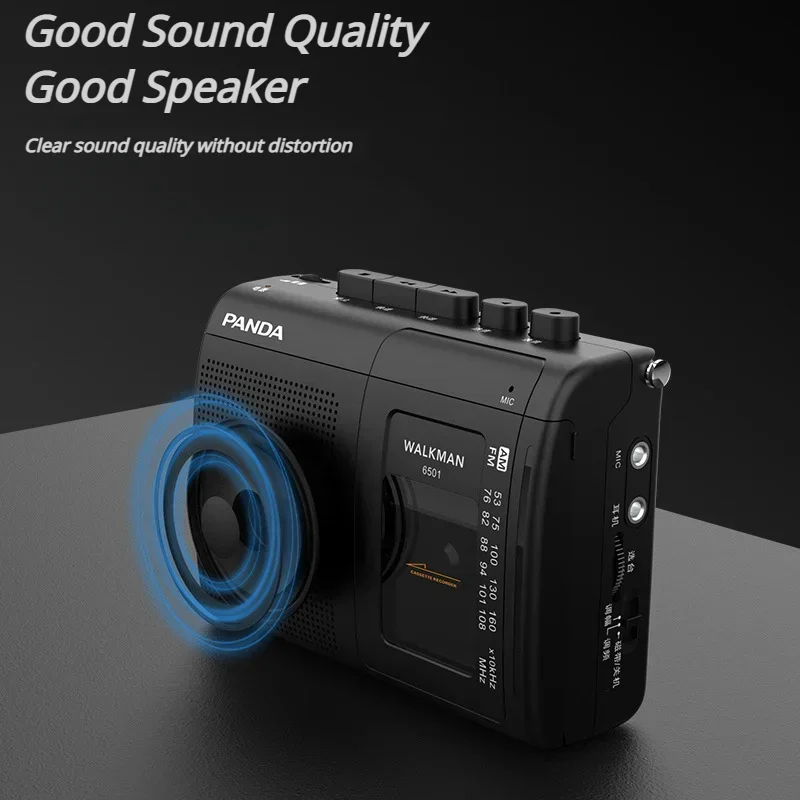 

Portable Tape AM/FM Radio Retro Cassette Music Player Walkman Tape Recorders With Loudspeaker Support 3.5mm Headphone Play