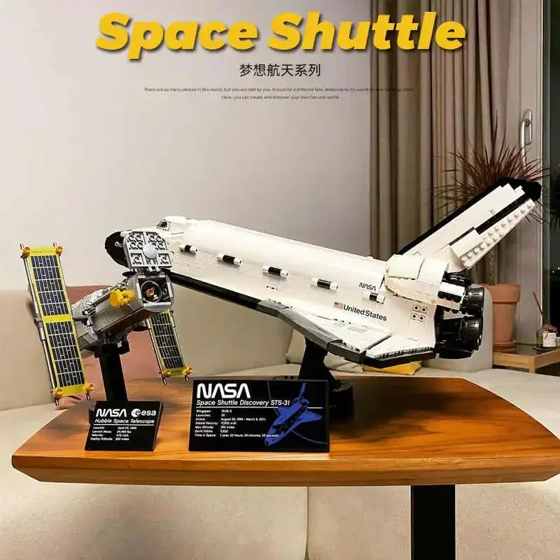 

2354PCS Creative Technology Space Shuttle Discovery Satellite Building Blocks Assemble Bricks Educational Toys Gift For Kids