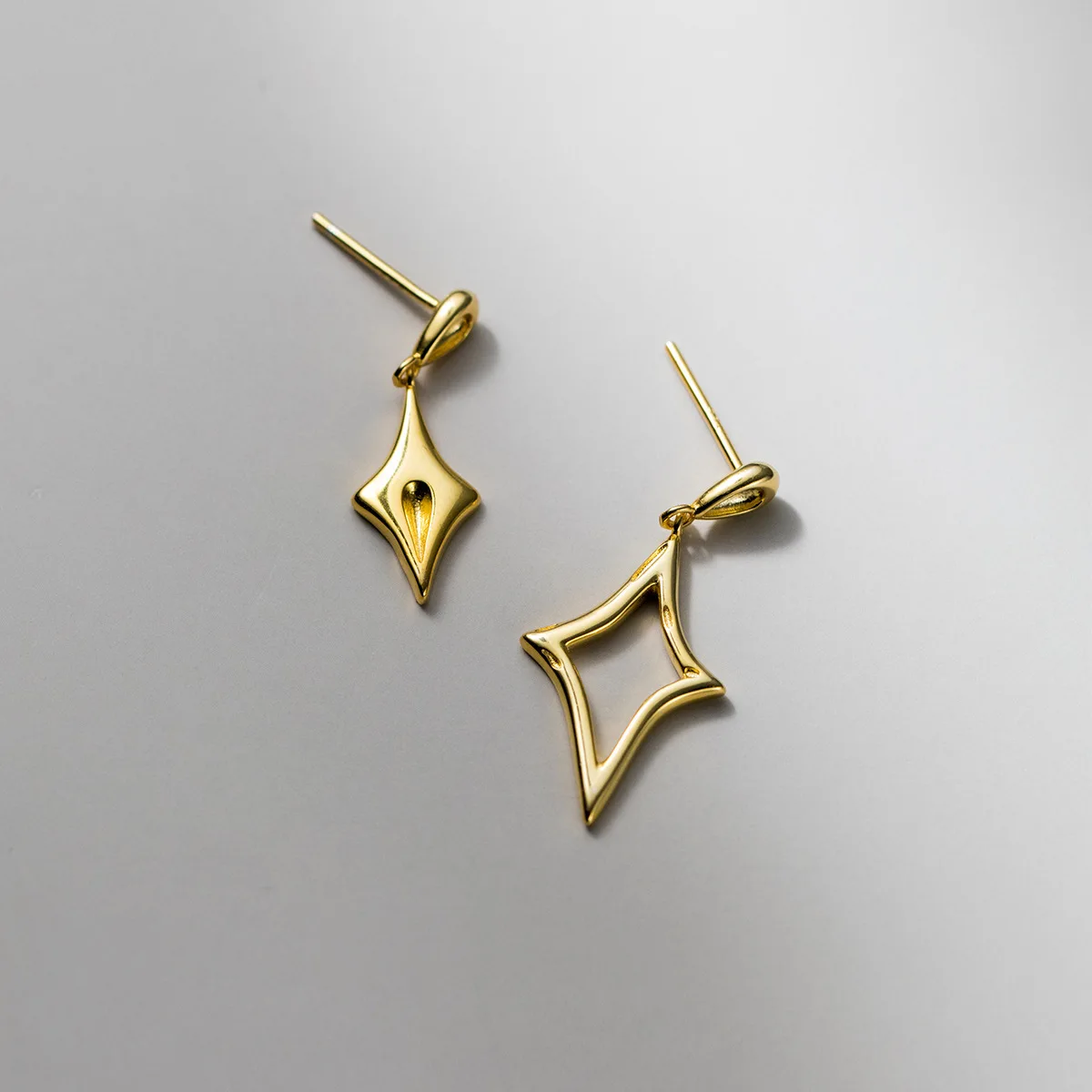 Star Trendy 925 Sterling Silver Women'S Earring elegant Jewelry Fine Accessories For Girl