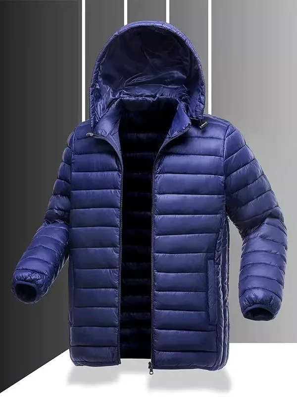 

Lightweight down Cotton Jaet for Men Mid-Young Age Large Size Autumn Winter Outerwear Faionable Urban Sle Casual Wear